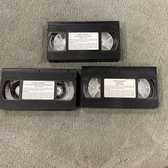 Vintage 90’s TONY LITTLE Target Training VHS Exercise Tapes - Set of 3 - Picture 11 of 11